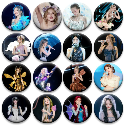 张韶涵系列粉丝应援吧唧58mm马口铁胸章谷子挂件明星应援周边痛包