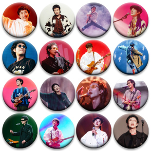 西蒙乐队徽章吧唧马口铁书包胸针58MM回春丹周边演唱会周边礼物