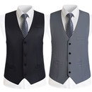 礼服修身 西服新郎结婚韩版 英伦背心休闲伴郎职业商务 马甲男士 西装