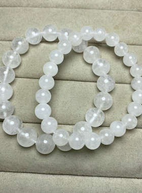 天然白幽灵手链男女异象水晶手串