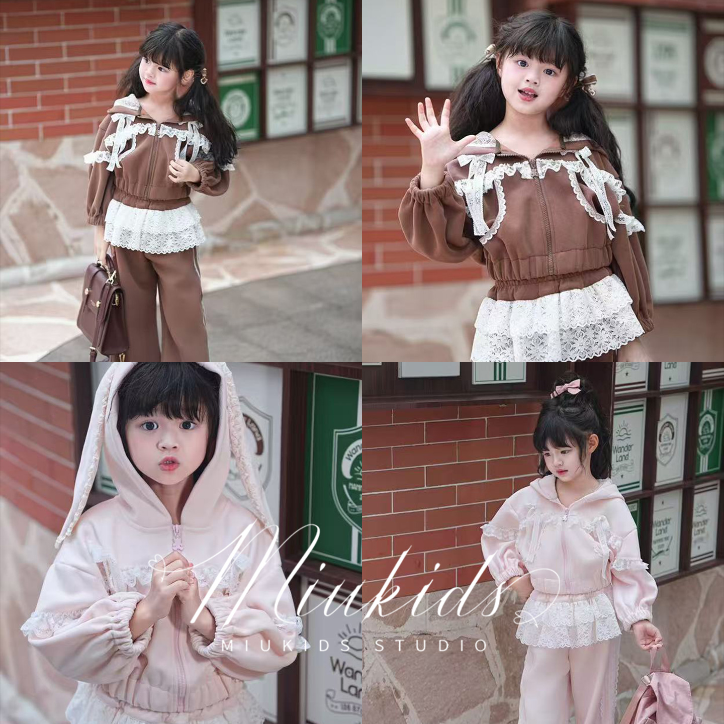 miu妈童品原创设计秋款卫衣套装