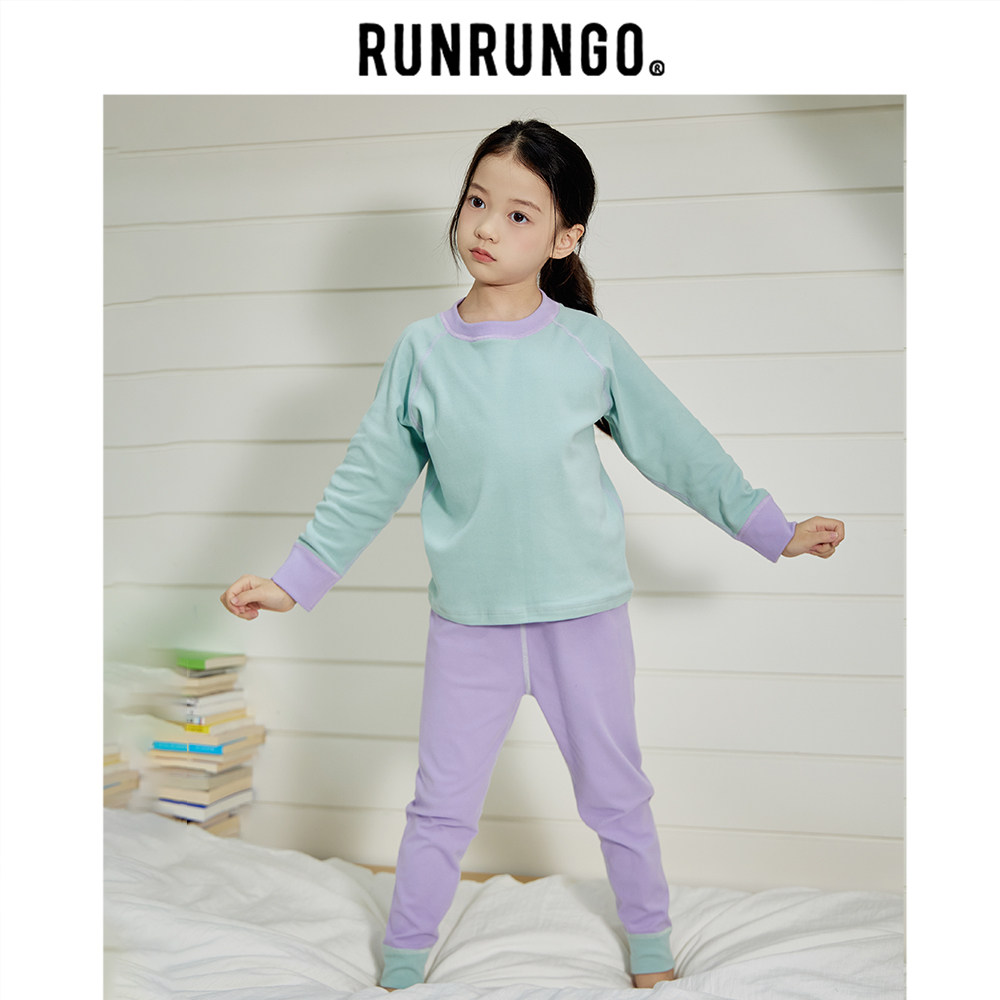 RUNRUNGO儿童家居服套装秋冬季打底秋衣保暖内衣裤男女童休闲内搭,童装/婴儿装/亲子装,家居服套装,淘宝优惠券,粉丝福利购,淘宝优惠卷