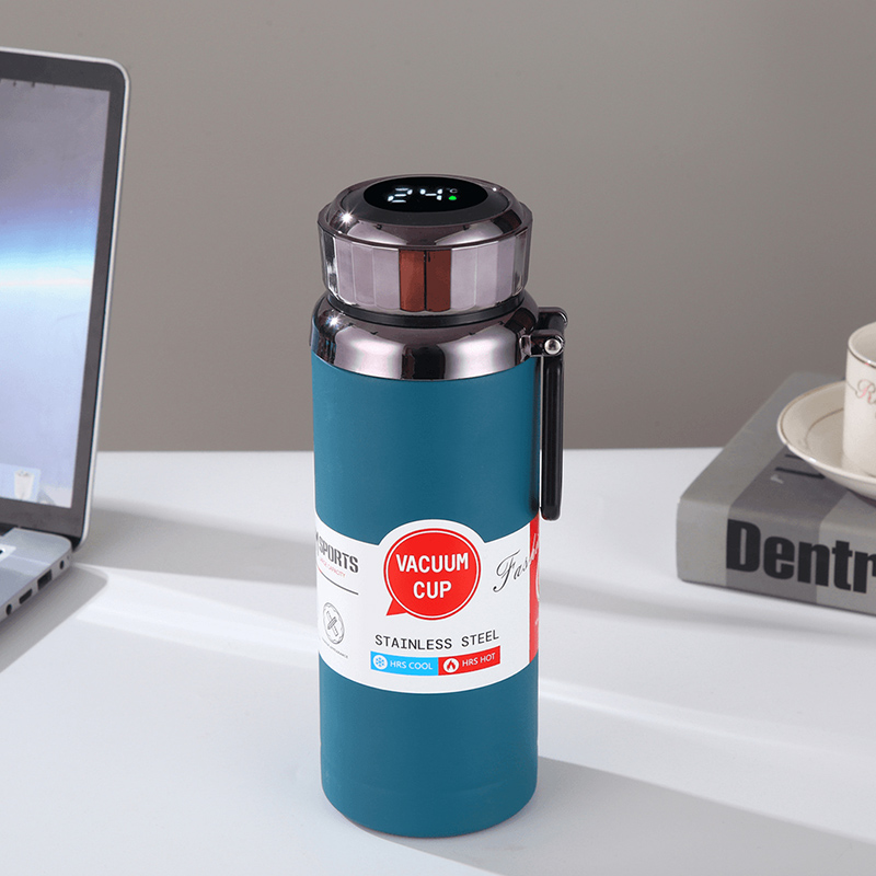 杯乐熊不锈钢保温杯智能测温大容量便携商务水杯,餐饮具,保冷/保温杯,淘宝优惠券,粉丝福利购,淘宝优惠卷