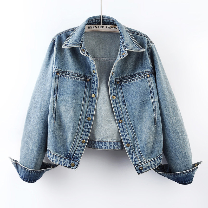 2026春季新款洋气复古牛仔外套女短款修身显瘦百搭夹克小个子上衣