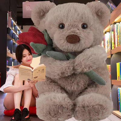 毛绒玩具大熊公仔睡觉床