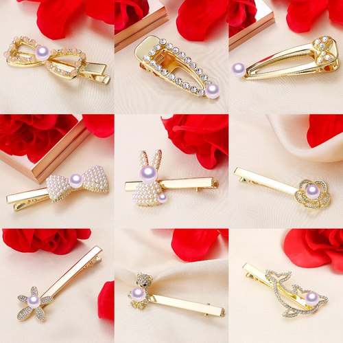 diy珍珠半成品发夹福利回馈