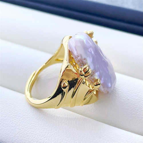 威尔娜斯铜复古异形巴洛克戒指