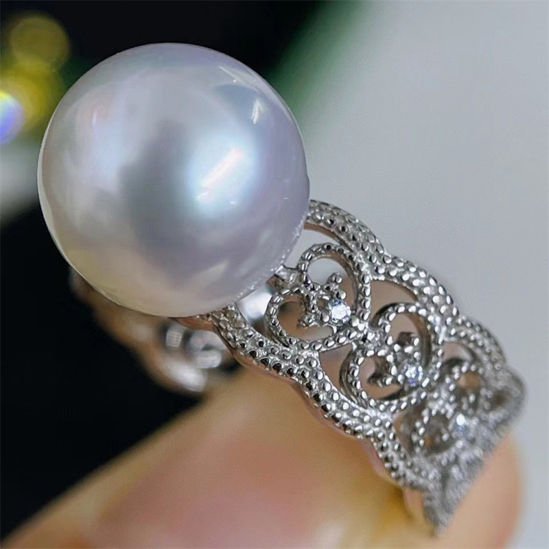 diy配件威尔娜斯铜蕾丝戒指