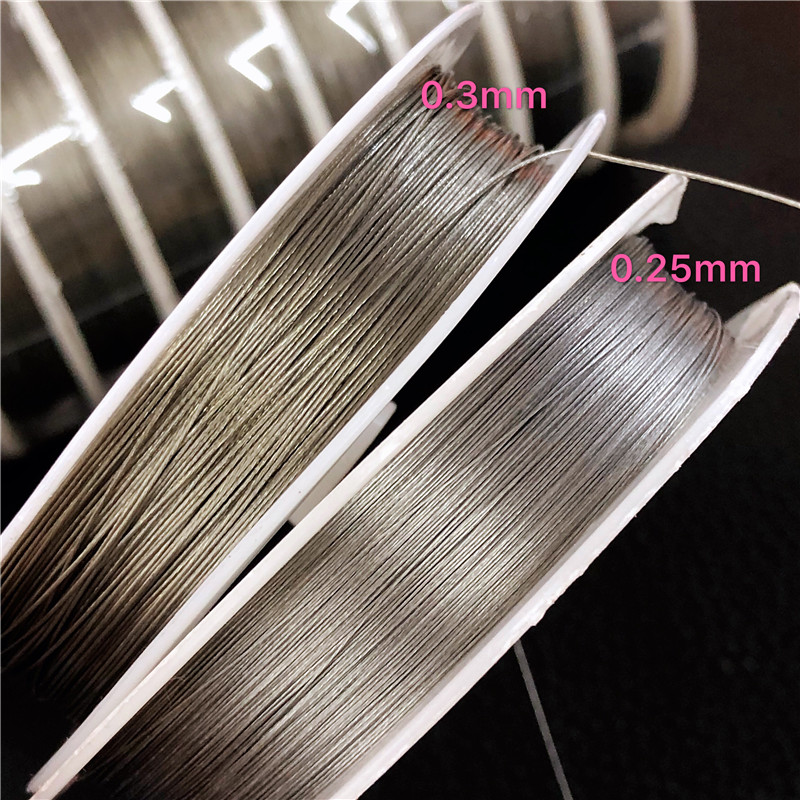 钢丝线珍珠项链串珠包胶不锈钢线