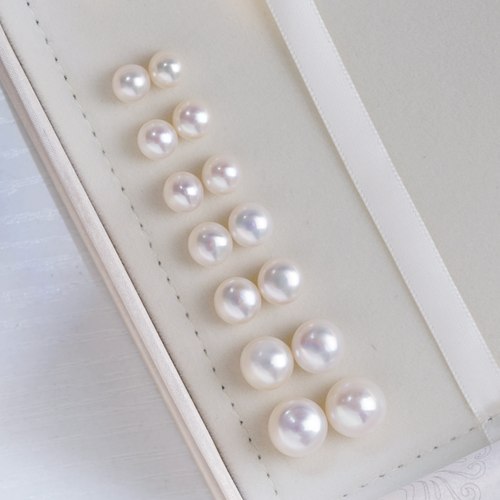 3A～6A级8-12mm淡水无核馒头珠扁圆形面包珠散珠 诸暨山下湖