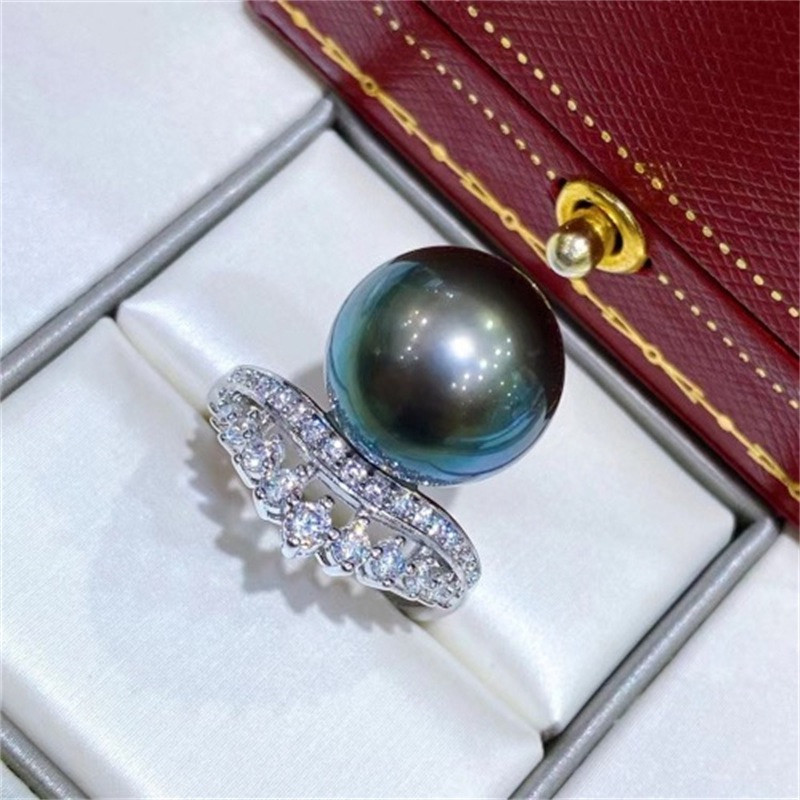 铜镀金双层闪锆优雅曲线设计戒指