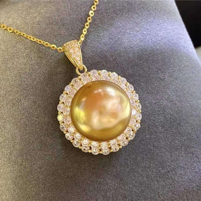 太阳花满锆石吊坠耳钉戒指套装