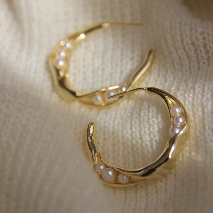 diy配件包金铜厚豌豆复古纯银