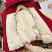 男童派克服加绒棉衣2025新款 冲锋衣棉袄 棉服秋冬外套加棉加厚冬季