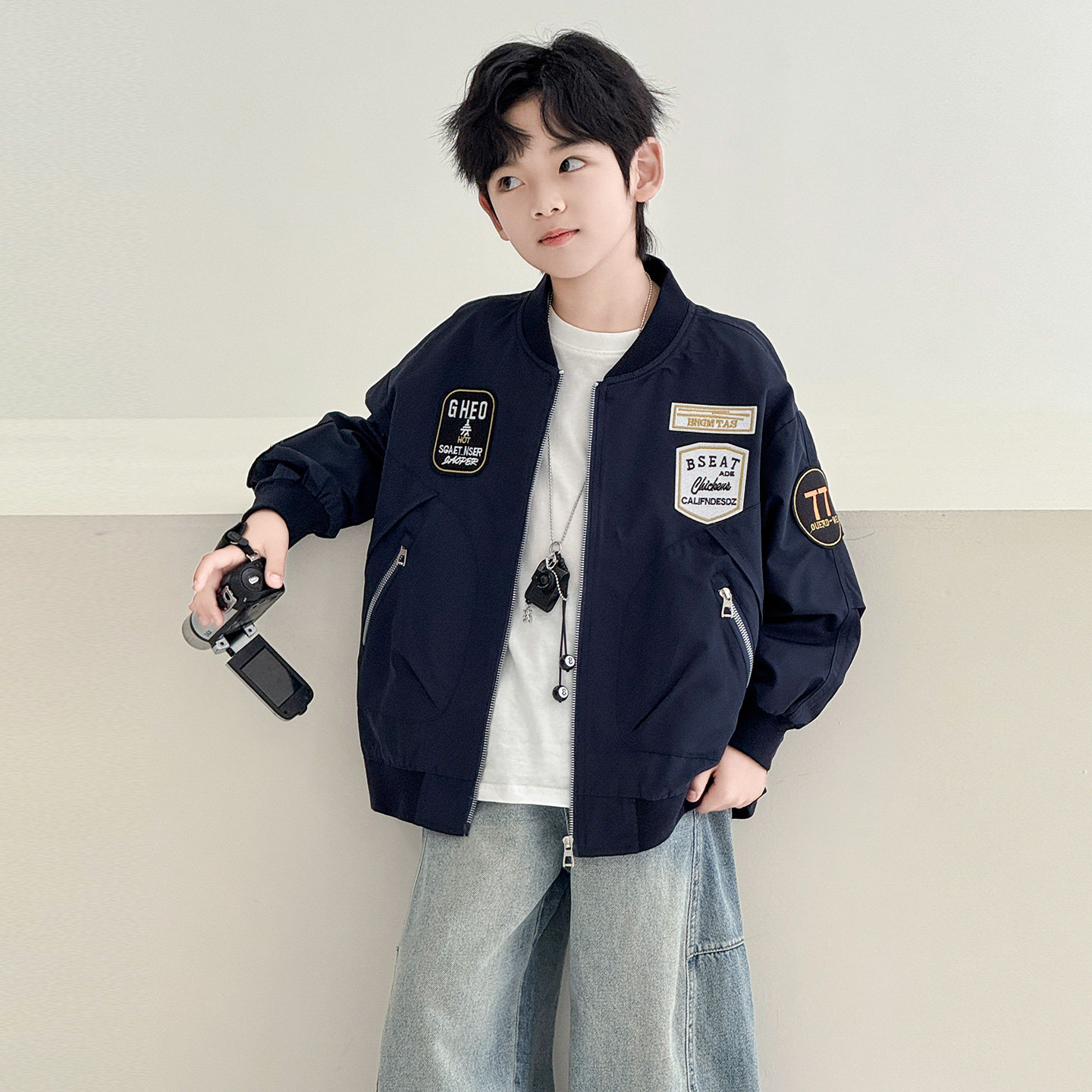 2026新款男童春秋帅气棒球服夹克