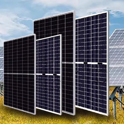 华硕太阳能光伏板540-660W大功率n型组件商用家用正a级发电系统