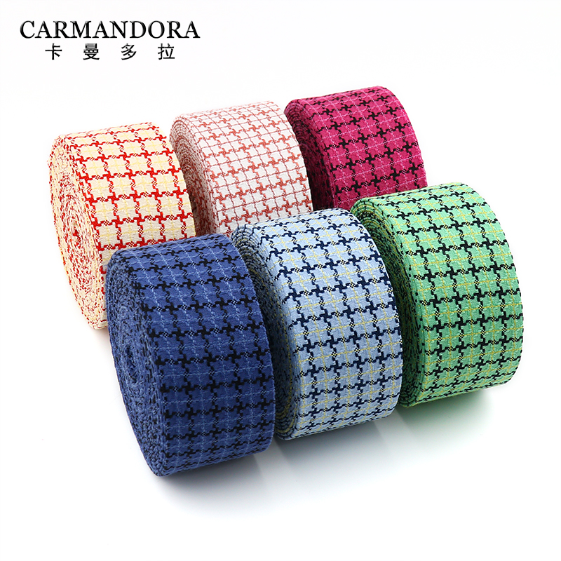 多拉时尚经典花边田字格压布条手工diy蝴蝶结发饰发夹材料配件