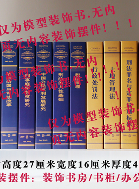 仿真法律书摆件办公室书柜装饰