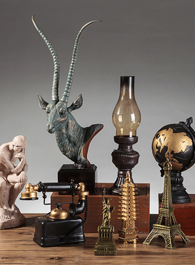 美式风咖啡厅留声机道具仿真书