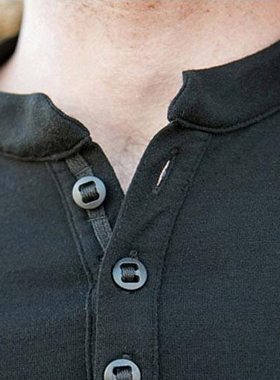 SHEEP RUN美利奴羊毛tad同款长袖亨利衫T恤户外运动日常排汗保暖