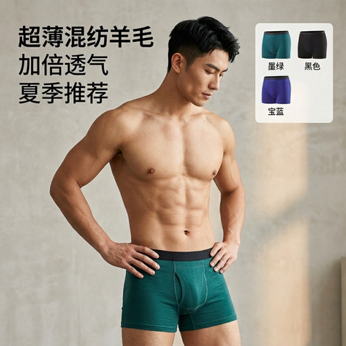 SHEEPRUN男内裤夏季薄透气