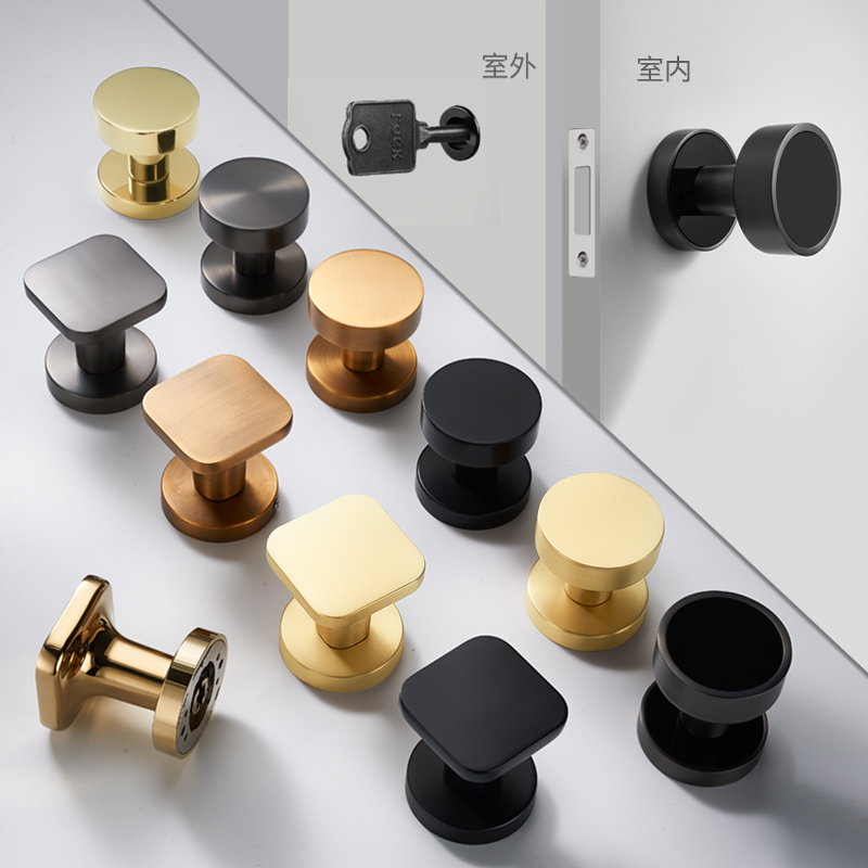 单面背景墙灰白色暗门锁隐形门锁