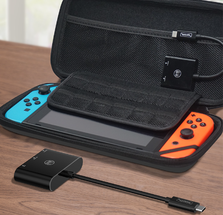 XINYA GAMING 좋은 가치의 오리지널 SWITCH OLED는 TV 베이스에 편리하게 연결됩니다. HDMI 비디오 컨버터 재고 있음