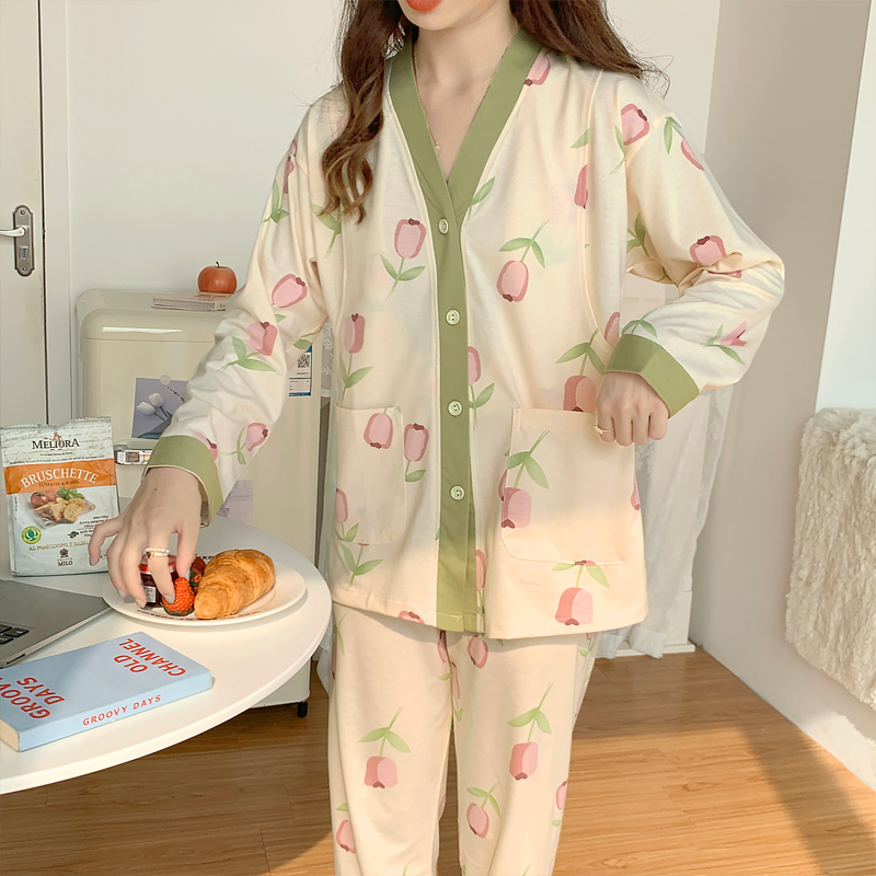 月子服春秋纯棉产后薄款产妇哺乳孕妇睡衣夏季怀孕期10月份11秋冬