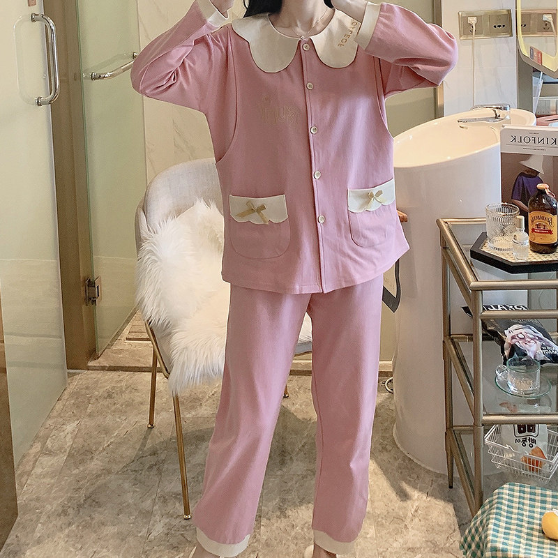 [바지 한벌] 봄 가을 임산부 팬츠는 조절이 가능하며 임신 산후 집에서도 착용 가능합니다