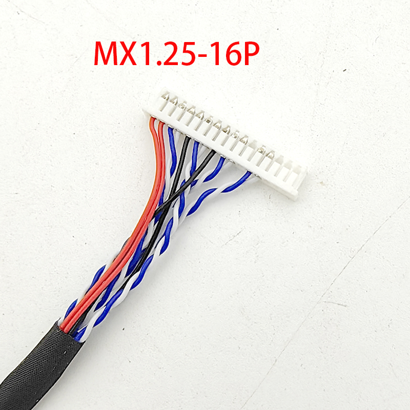 MX1.25-16P对FIX30P单6屏线LVDS线30P片插单6音箱屏线广场舞音响
