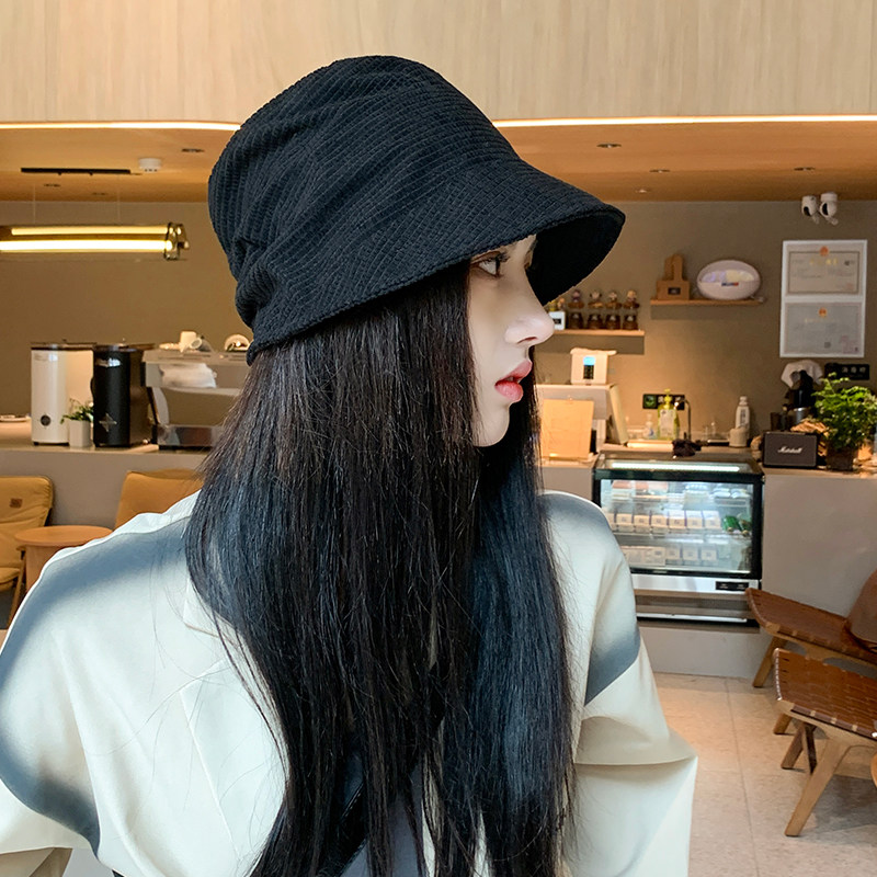渔夫帽女2022新款秋冬季显脸小百搭防晒盆帽子防紫外线大头围遮阳