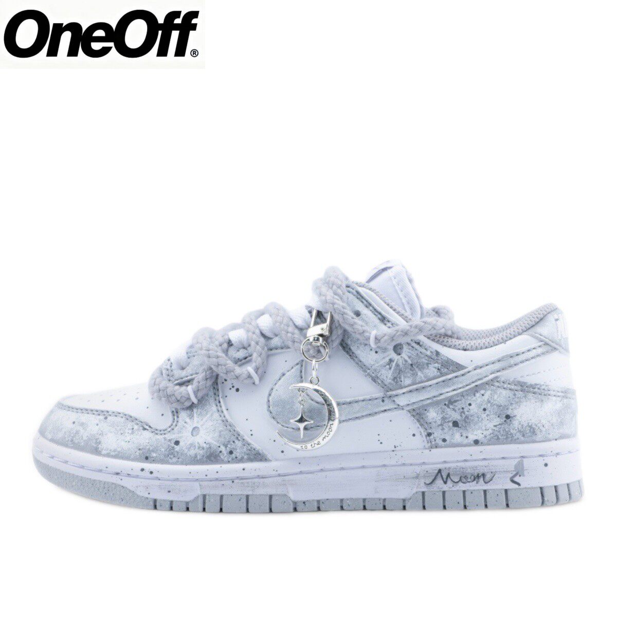 【定制球鞋】Nike Dunk永夜星河手绘双鞋带板鞋男女同款天蓝色