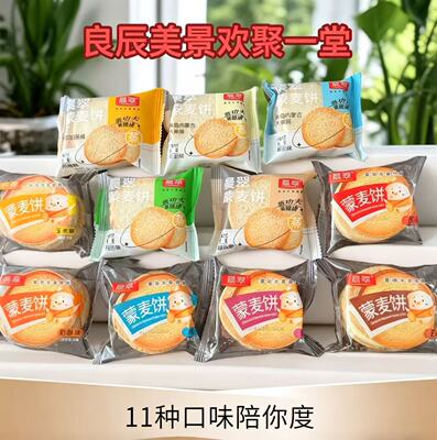11种口味3斤晨翠蒙麦饼独立包装休闲零食一整箱内蒙产香酥烤馍片