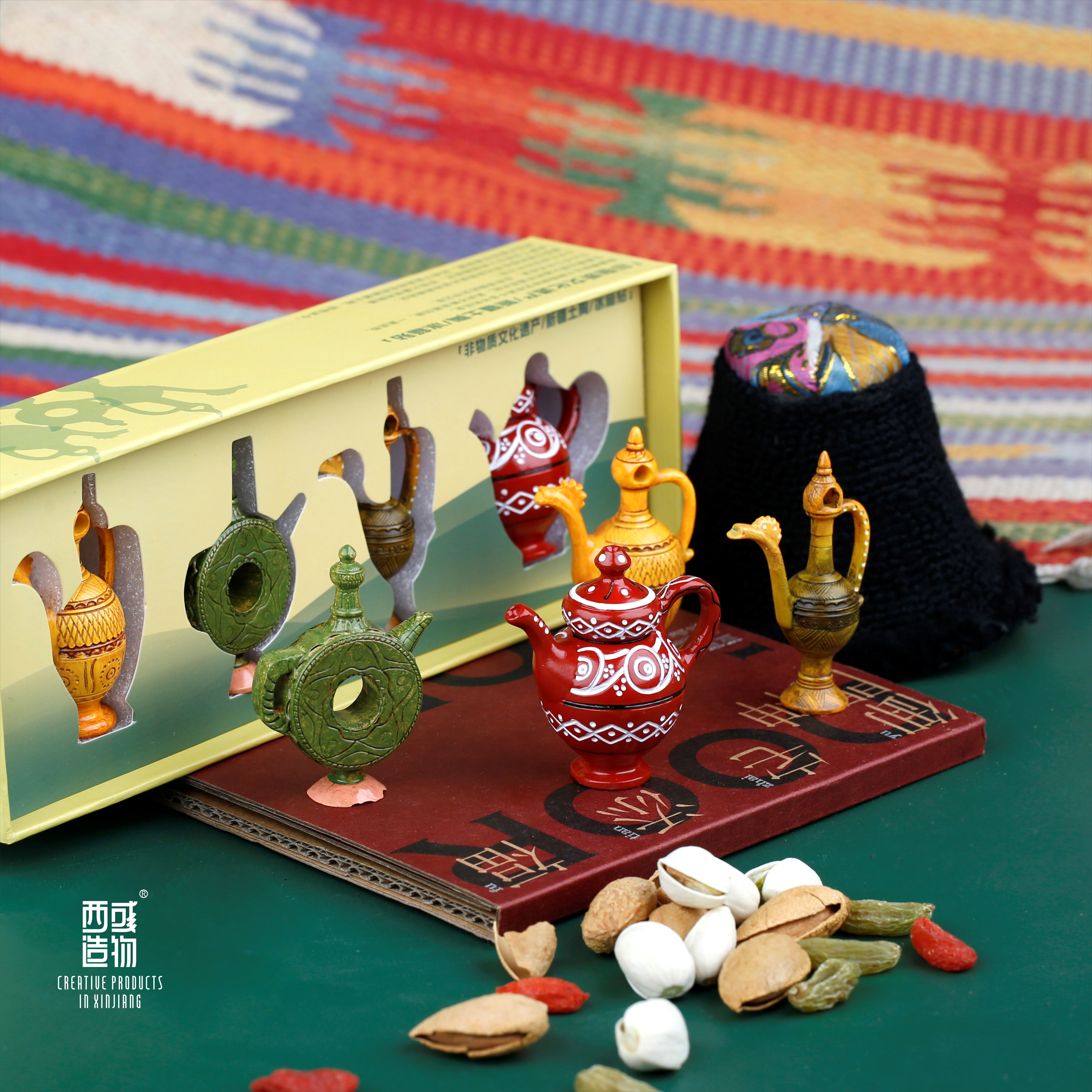 新疆文创树脂土陶冰箱贴旅行纪念