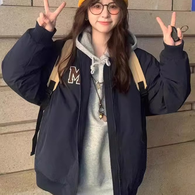 春秋棒球服外套女2025年新款宽松百搭美式复古男女款开春夹克上衣
