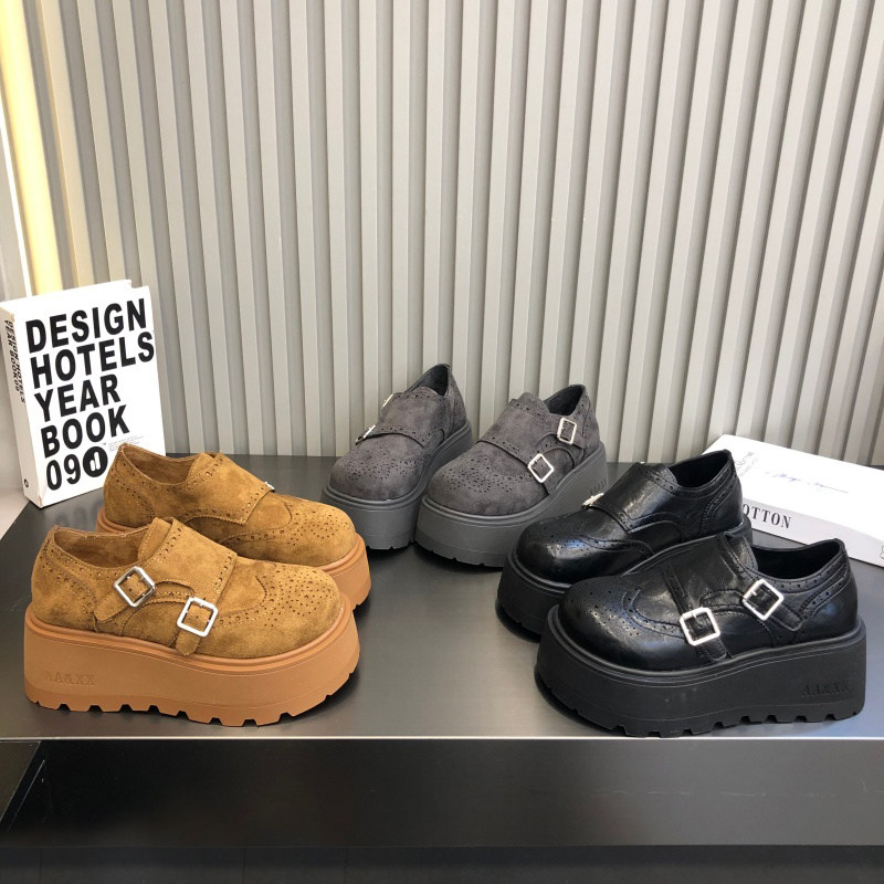 双卡扣厚底勃肯鞋女2026春新款复古雕花小个子增高轻便百搭休闲鞋,女鞋,勃肯鞋/软木鞋,淘宝优惠券,粉丝福利购,淘宝优惠卷