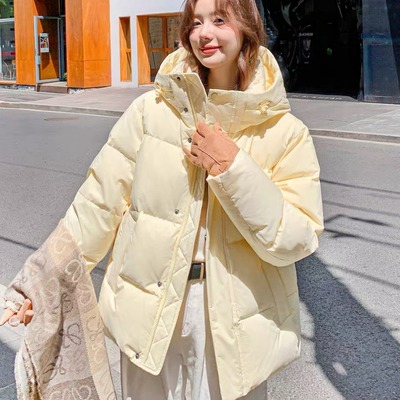 MM明摩女装短款羽绒服女冬季2025新款小个子宽松加厚棉服外套