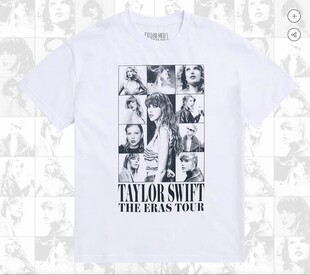 霉霉 泰勒斯威夫特TaylorSwift 2024夏季巡演周边纯棉情侣短袖T恤