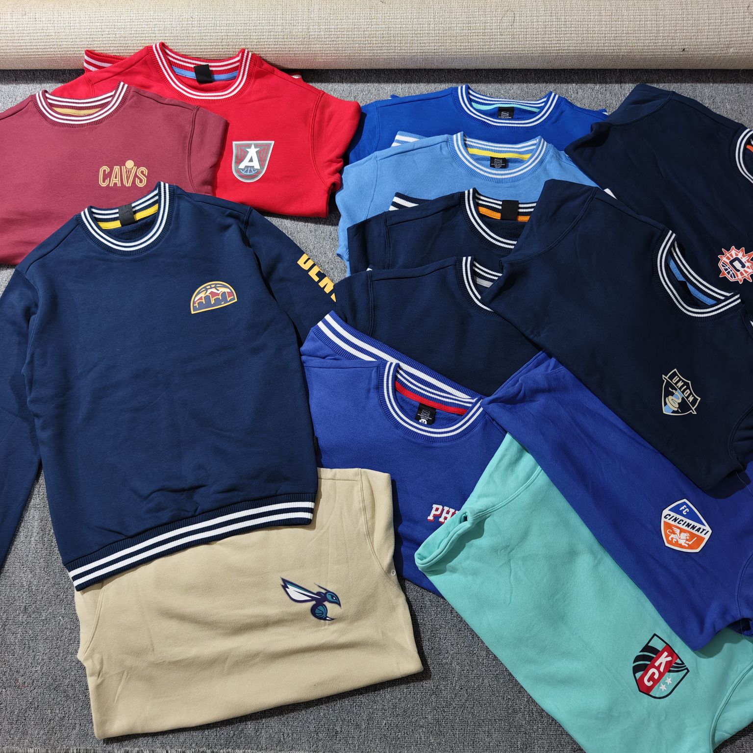 外贸原单美式复古运动休闲卫衣