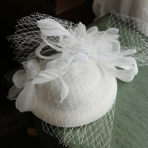 复古名媛气质民国风洋装帽子礼服