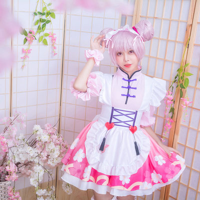 王者荣耀英雄小乔高颜值cosplay服小乔女仆装农药cosply服装