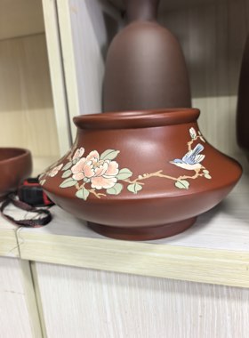 满意紫砂全手工制作朱泥大红袍水洗水缸11×20×11卖掉了可定制