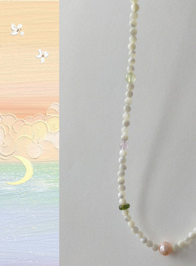 白蝶贝老鱼骨温柔女礼物天然多宝