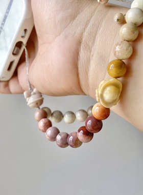 萌宠手机链阿拉善玛瑙可爱俏皮