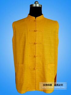 【包邮】喇嘛服夏季衬衫服装喇嘛僧衣居士服棉麻对襟无袖衬衣