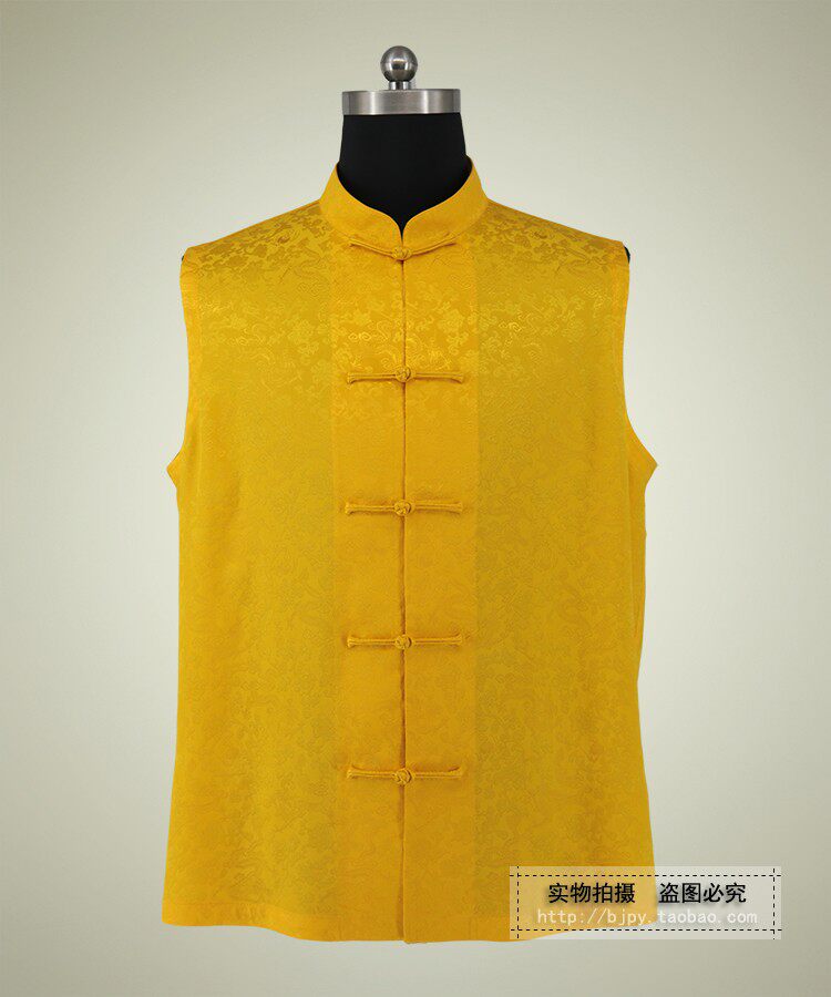 喇嘛服僧衣藏式上师僧装衣服黄色夏季薄款真丝对襟衬衣