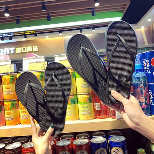 情侣海边夹脚平跟沙滩凉拖鞋防滑