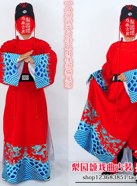 全套包邮红色舞台服影视古装演出服侠客武打衣包拯南侠御猫展昭服