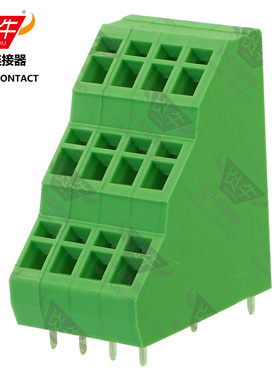 5.0mm炎牛连接器三层弹簧接线端子KFM/YN736A3/DG245H3/ZFK3DS1.5