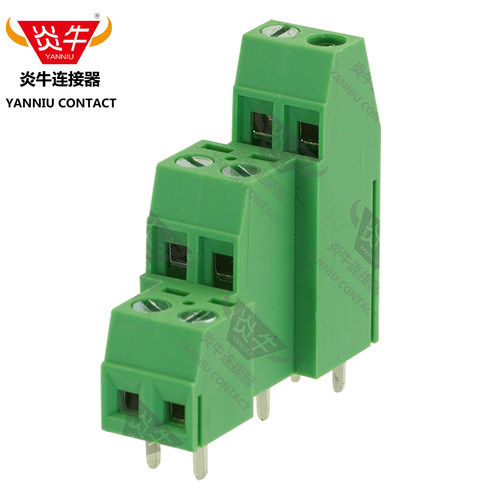 3.81mm炎牛三层PCB接线端子YN381A3/DG/KF128A3/MK3DS 1/EK381V3L